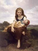 William-Adolphe Bouguereau The Elder Sister oil painting artist